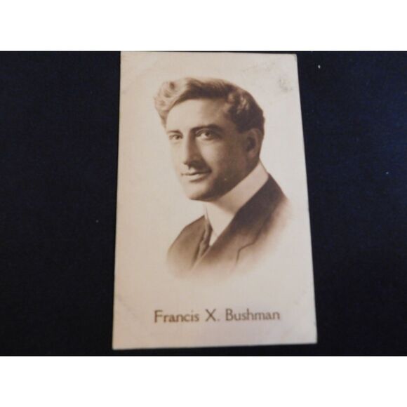 Postcard  Francis X Bushman Original Vintage 1910's Silent Photo Ben Hur Used - Picture 2 of 3